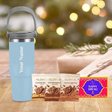 Diwali Tumbler and Brittle Assorted Set - Sky Blue - Giftana 