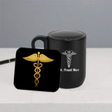 Doctor Professional Desk Decor Gift Set with Clock