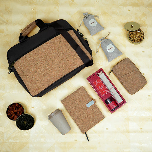 Diwali Eco-Friendly Gift Set with Bag, Diary & Dry Fruits
