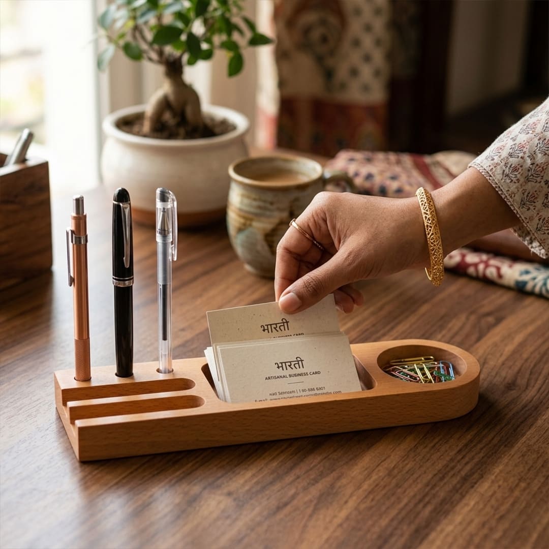 Wooden Desk Gift Set - Giftana