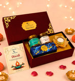 Elegant Diwali Gift Set with Smoor Truffles, Gourmet Nuts
