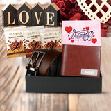 Belt, Wallet & Loyka Assorted Treats with Valentine Card