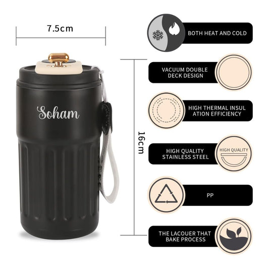Personalized Gift : Premium LED Display Thermos Flask - Giftana 