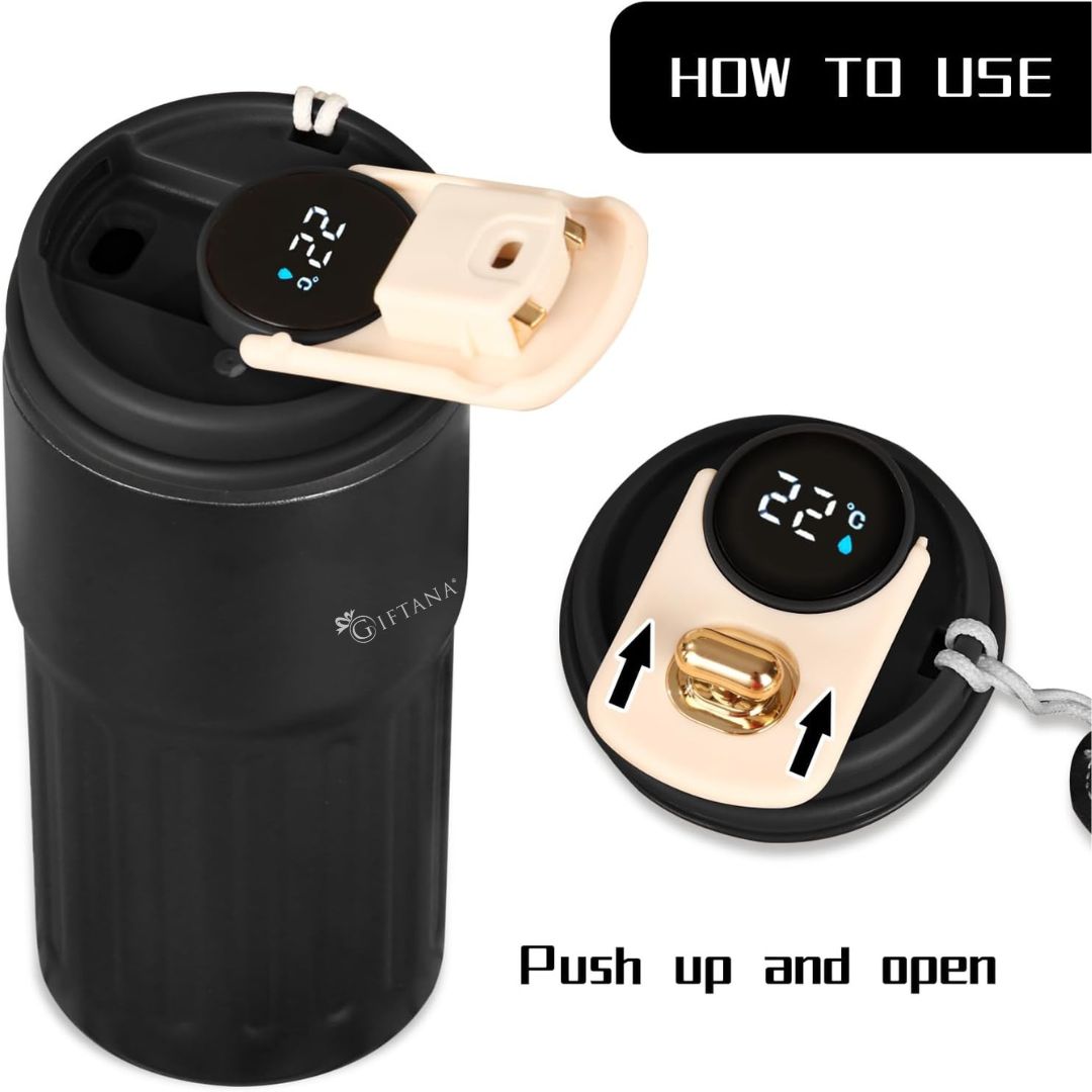 Personalized Gift : Premium LED Display Thermos Flask - Giftana 