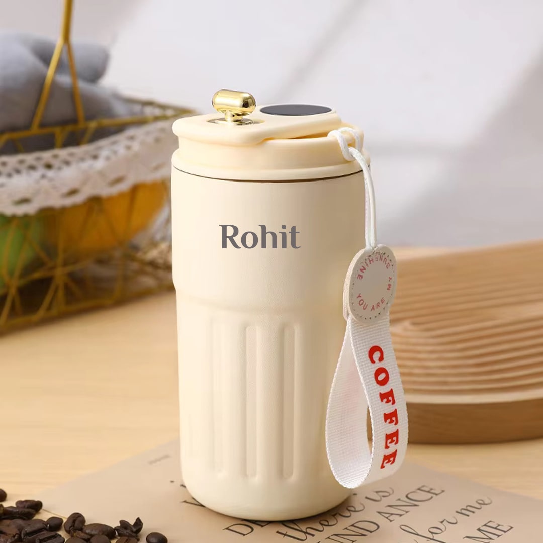 Personalized Gift : Premium LED Display Thermos Flask - Giftana 