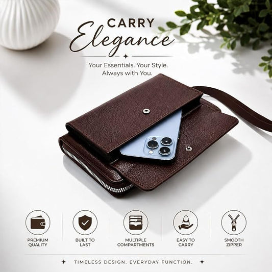 Festive Gift Box for Her with Clutch & Heart Keychain