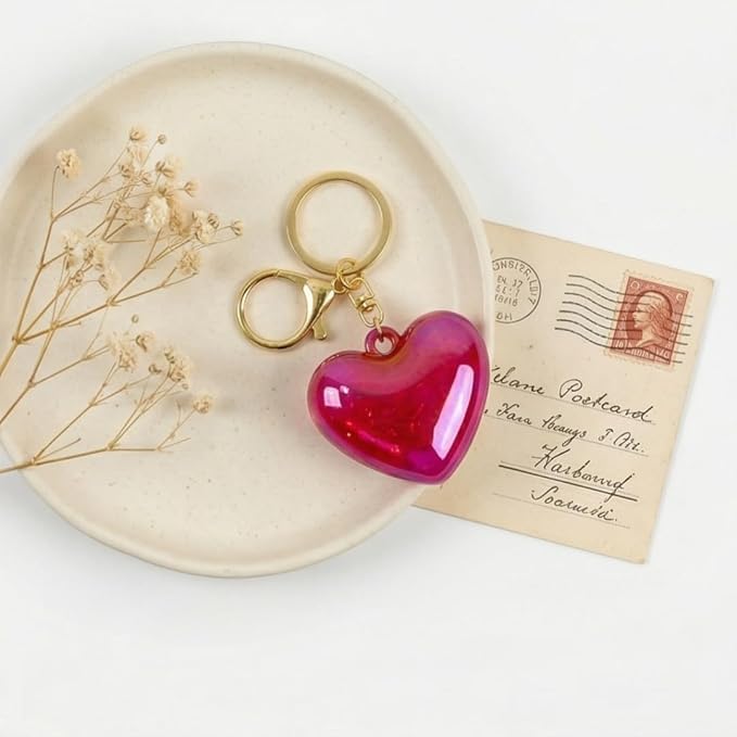 Festive Gift Box for Her with Clutch & Heart Keychain