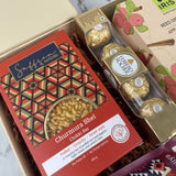 Festive Snack & Aroma Gift Hamper with Churumura Bhel & Ferrero Rocher