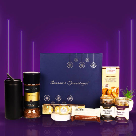 Festive Coffee & Dry Fruits Christmas Gift Hamper