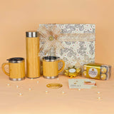 Exclusive Diwali Hamper with Bamboo Bottle, Mugs & Diya