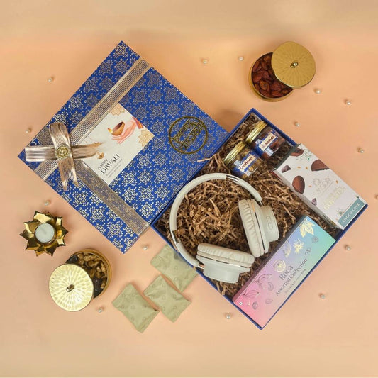 Diwali Special Gift Box with Headphones & Festive Treats