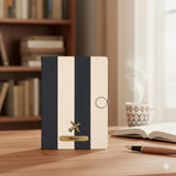 Personalized Zebra A5 Notebook Diary with Name and Charm