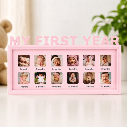 From Newborn to One - Baby’s First Year Photo Frame