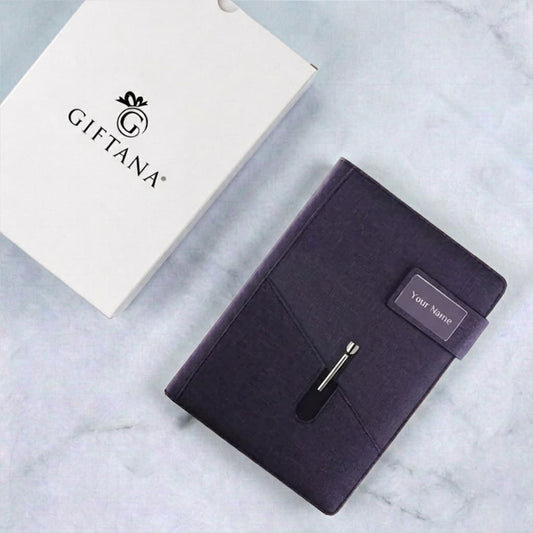 Giftana Personalized Office Planner Diary With Magnetic Lock and Name