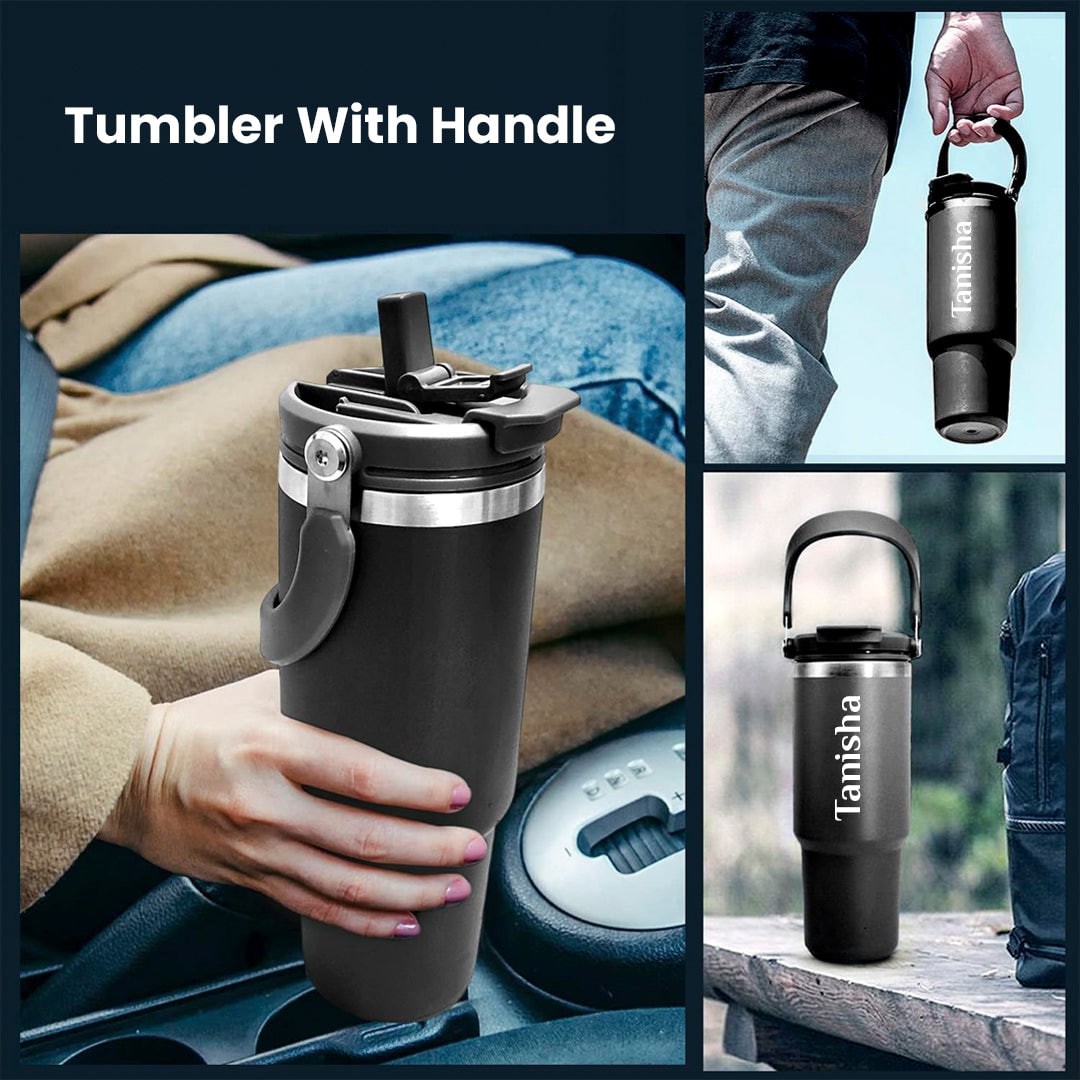 Diwali Tumbler and Brittle Assorted Set - Black - Giftana 