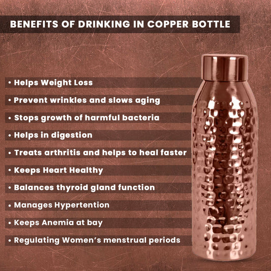 Giftana Copper Water Bottle 750ml - Giftana 