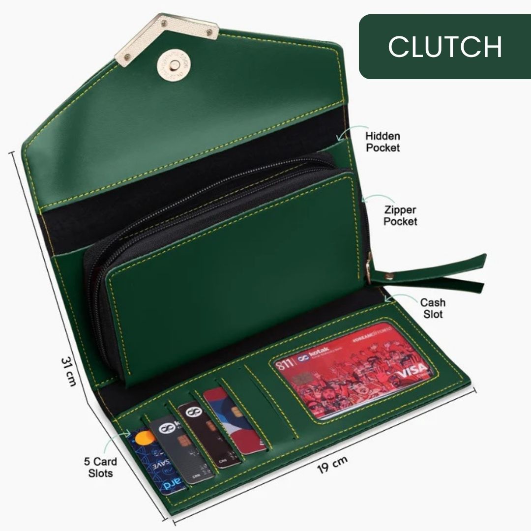 Personalized Gift : Elegant Ladies Wallet with Charms - Giftana 