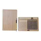 Eco-Friendly Corporate Gifts : Wooden Diary, Life Time Calender desk & Pen Set - Giftana 