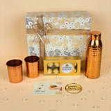 Giftana's Diwali Copper Bottle Gift Set