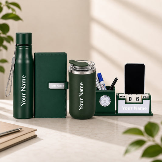 Personalised Gifts 4-in-1 Workspace & Hydration Gift Set