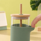 Custom Borosilicate Sipper Tumbler with Bamboo Lid