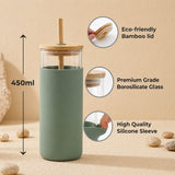Custom Borosilicate Sipper Tumbler with Bamboo Lid