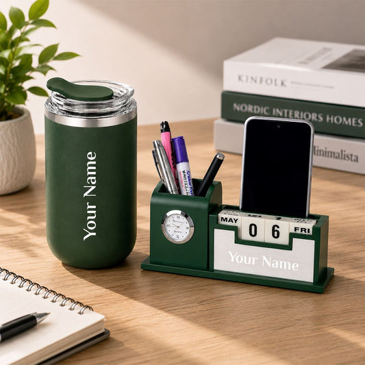 Desk Decor & Drinkware Gift Set