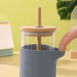 Custom Borosilicate Sipper Tumbler with Bamboo Lid