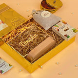 Unique Personalized Diwali Gifts with Light Lamp & Mix Dry Fruits