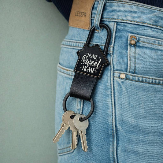 Home Sweet Home Hook Keychain Gift for New Homes