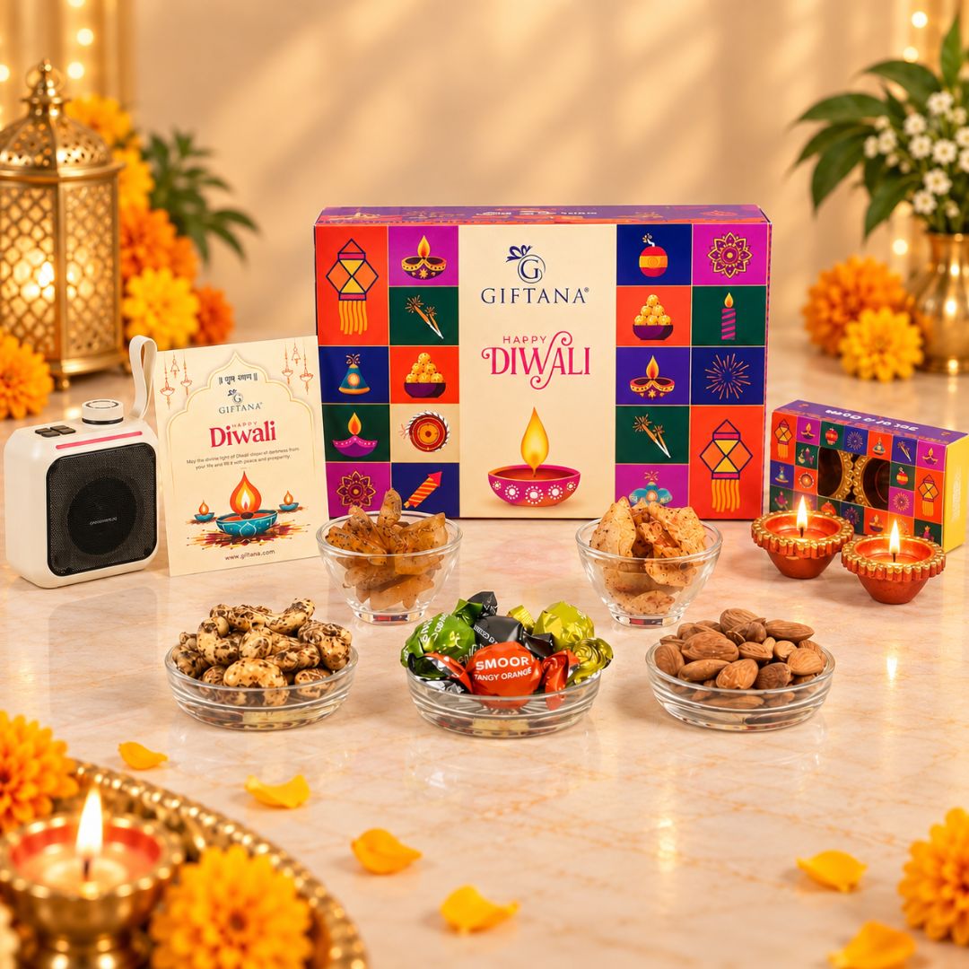 Indulgence Hamper – Corporate Diwali Gifts with Wireless Speaker, Chocolates & Gourmet Treats