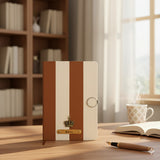 Personalized Zebra A5 Notebook Diary with Name and Charm