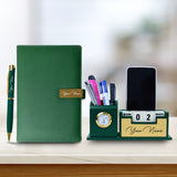 Personalized Diary, Pen, Desk Clock Gifts