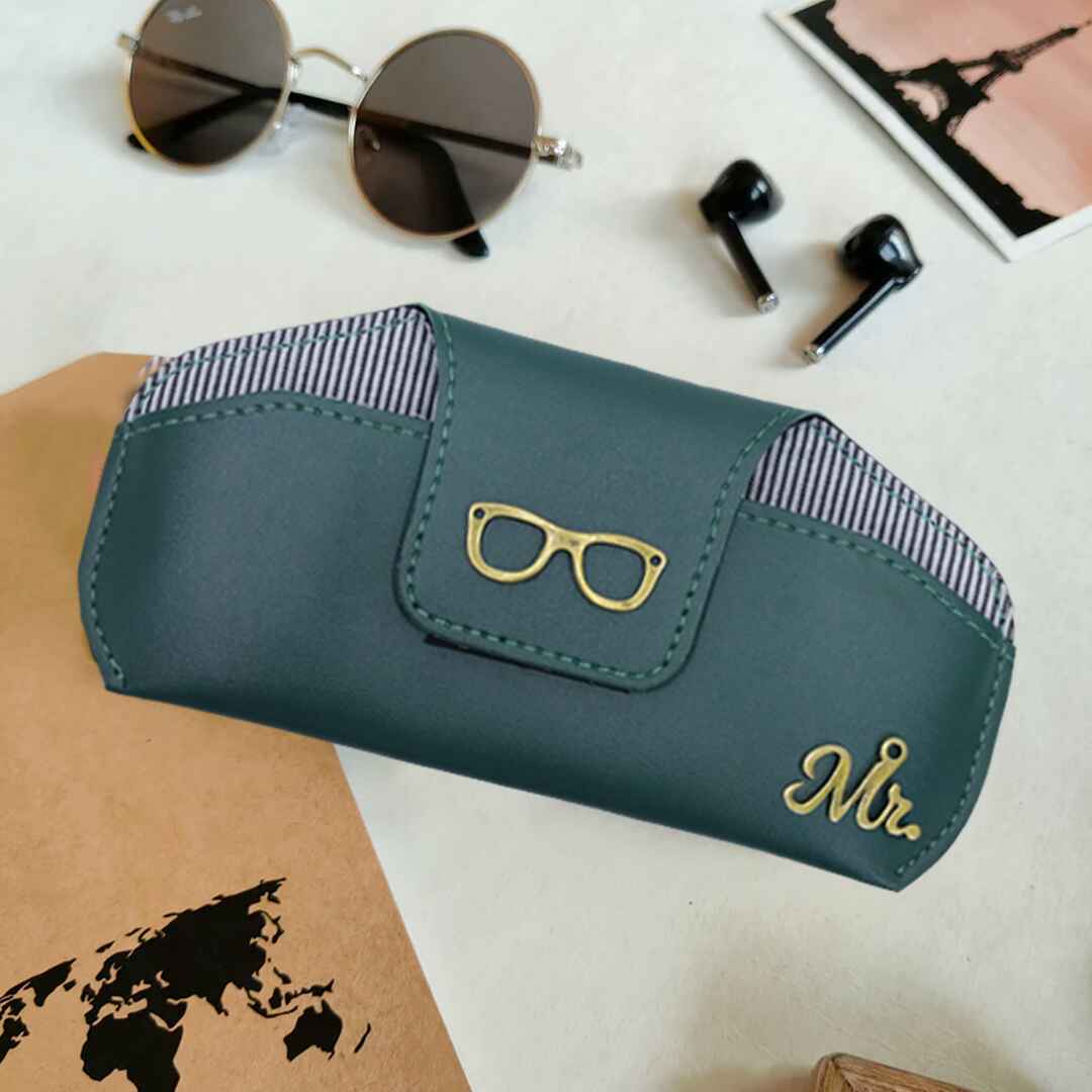 Leather Sunglasses Case with Charms - Giftana