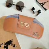 Leather Sunglasses Case with Charms - Giftana