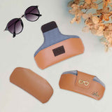 Leather Sunglasses Case with Charms - Giftana