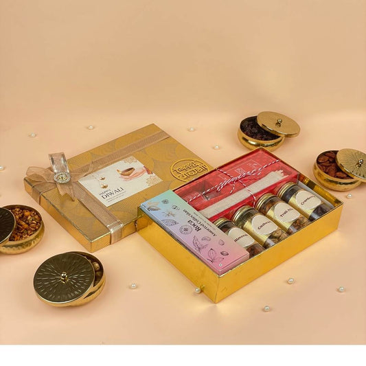 Festive Celebration Box - Chocolates, Dry Fruits & Reed Diffuser