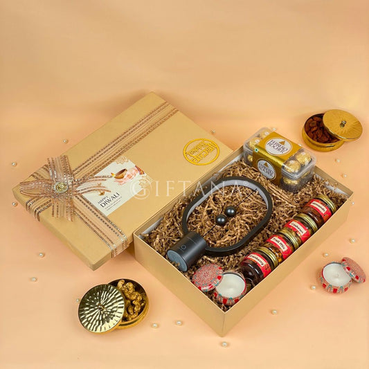 Festive Diwali Gift Set with Magnetic Lamp & Chocolates