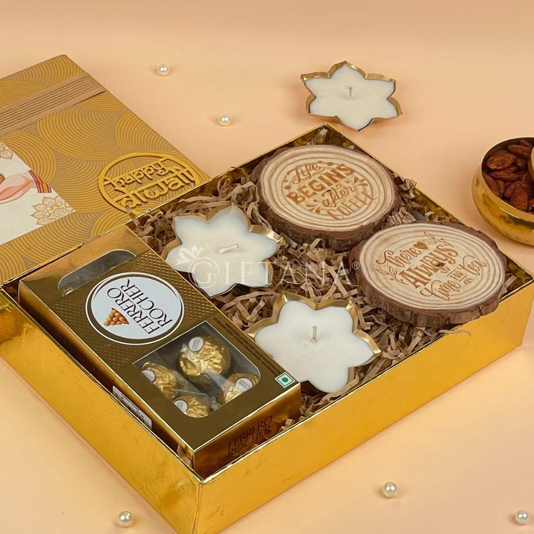 Festive Special Diwali Set with Scented Candles & Chocolates