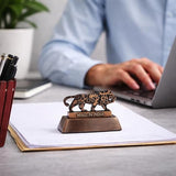 Make in India Lion Paper Weight with Mechanical Gear Design