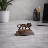 Make in India Lion Paper Weight with Mechanical Gear Design