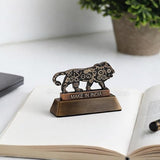 Make in India Lion Paper Weight with Mechanical Gear Design