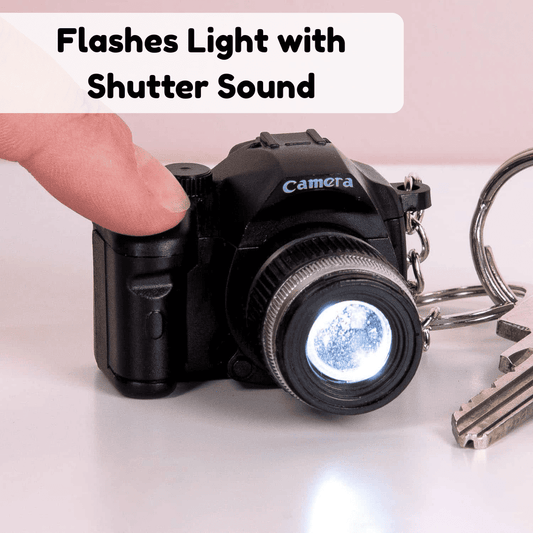 Mini Camera Keychain Gift with Light and Sound Fun