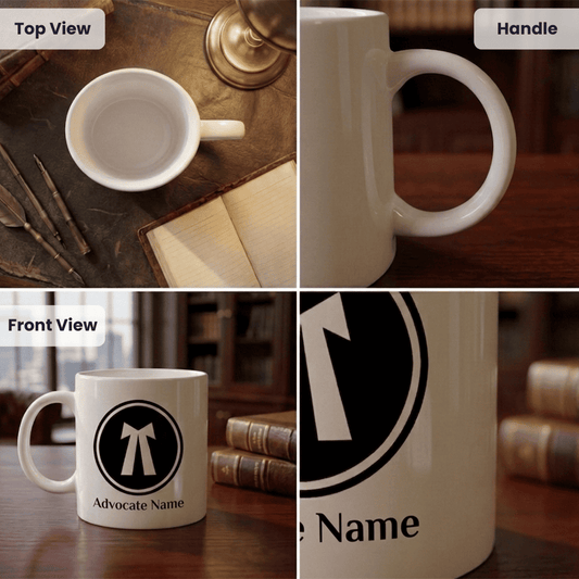 Personalized Advocate Ceramic Coffee Mug Gift for Lawyers