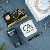 Personalized CA India Gift Combo with Pen Stand Tumbler