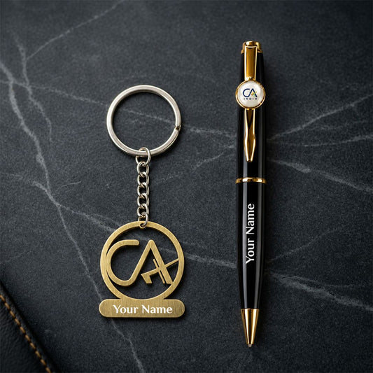 Personalized CA Success Gift Set with Pen & Keychain