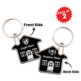 Personalized Couple and Home Keychain Gift Set