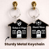 Personalized Couple and Home Keychain Gift Set