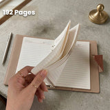 Custom Name Tan Planner Diary & Pen Gift Set