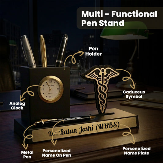 Personalized Doctor Appreciation Gift Set with Desk Organizer